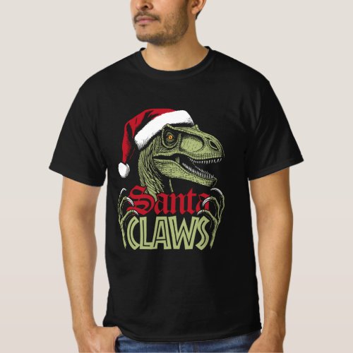 Santa Claws Raptor T_Shirt