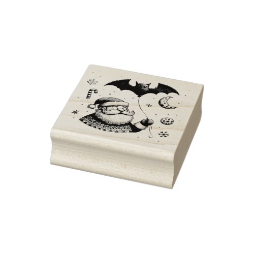Santa Claws Rubber Stamp
