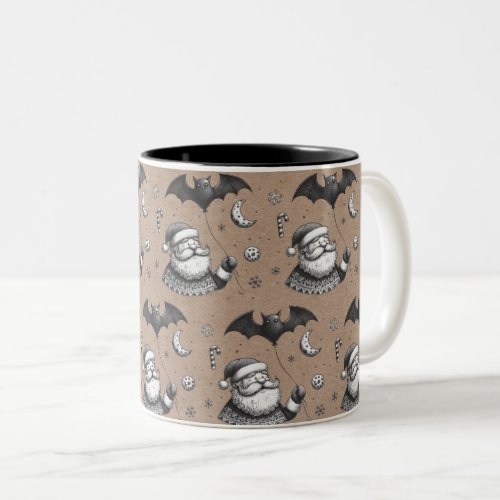 Santa Claws Two_Tone Coffee Mug