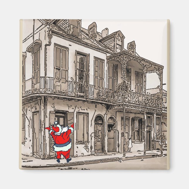 Santa Cluse on Desire St Magnet (Front)