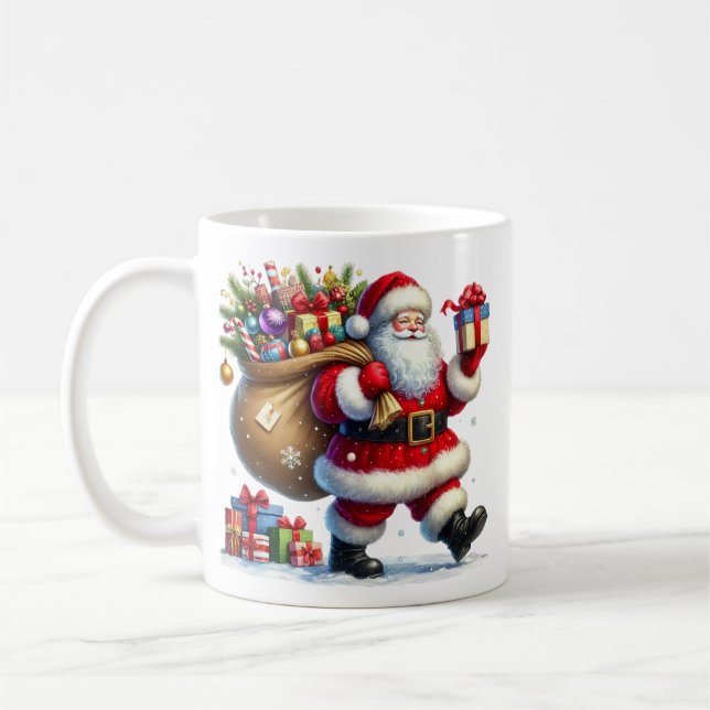 Santa Coffee Mug (Left)