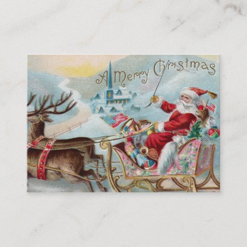 Santa Coming to Town Business Card