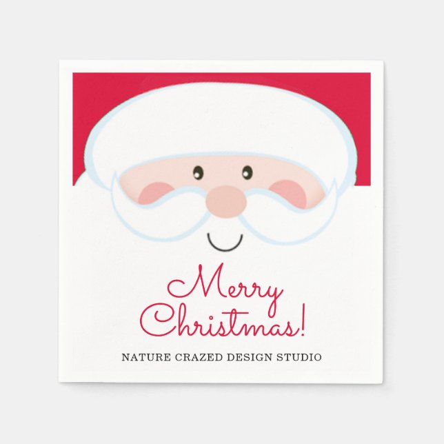 Santa Company Party Napkins (Front)