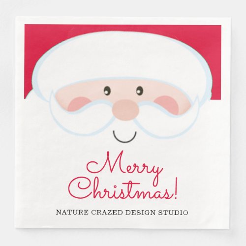 Santa Company Party Paper Dinner Napkins