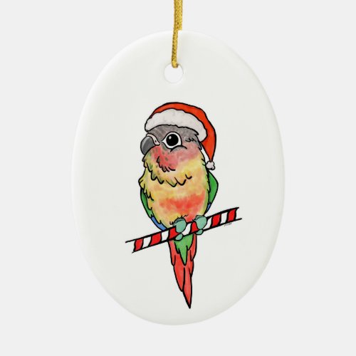 Santa Conure Christmas Ornament