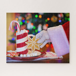 Santa Cookies Christmas Jigsaw Puzzle