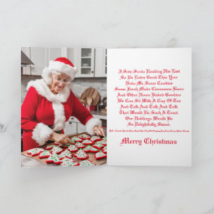 Santa Cookies Holiday Card