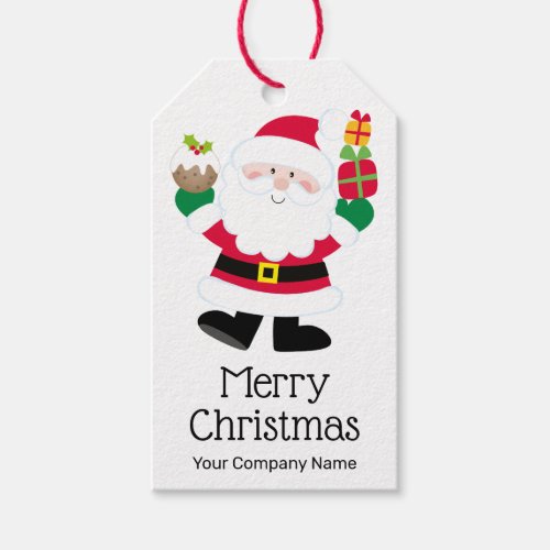 Santa Corporate Gift Tags