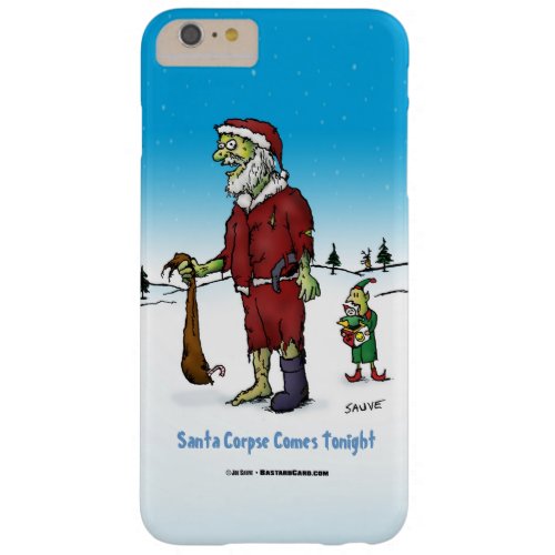 Santa Corpse Funny Zombie Cartoon Barely There iPhone 6 Plus Case