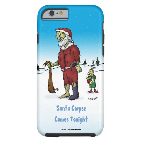 Santa Corpse Funny Zombie Cartoon iPhone 6 Case