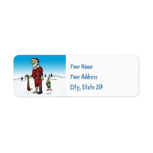 Santa Corpse Zombie Santa Return Address Labels