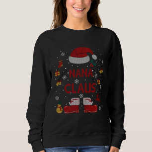 Santa Costume Nana Claus Xmas Pyjama Sweatshirt
