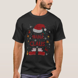 Santa Costume Nana Claus Xmas Pyjama T-Shirt