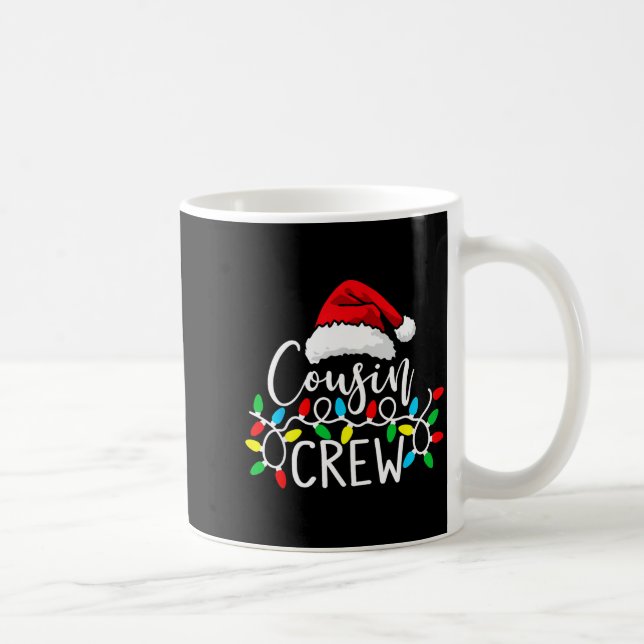 Santa Cousin Crew Christmas Matching Pajamas For K Coffee Mug (Right)