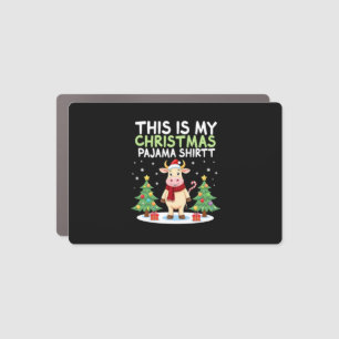 Santa Cow Xmas Tree Lights This Is My Christmas Pa Car Magnet