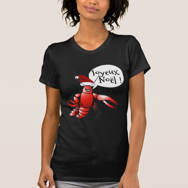 Santa Crawdad (Santa Craws) T-Shirt (Front)