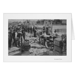 Santa Cruz, CA - Fisherman's Wharf Scene Cards