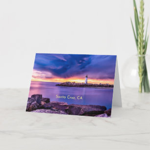 Santa Cruz, CA lighthouse Card