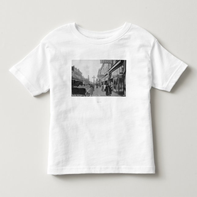 Santa Cruz, CA - Pacific Avenue Looking Toddler T-shirt (Front)