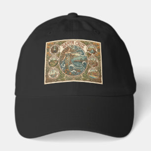 Santa Cruz California Art‑Nouveau Coast Hat