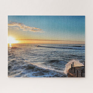 Santa Cruz California Beach Ocean Sea Surf Jigsaw Puzzle