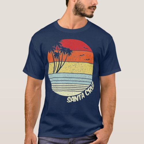 Santa Cruz California Beach Vacation Souvenir  T_Shirt