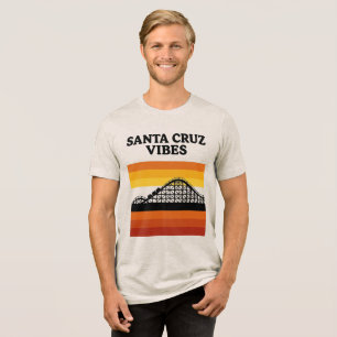 Santa Cruz California Boardwalk Vibes Tri-Blend Shirt