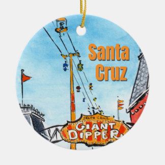 Santa Cruz California Ceramic Ornament