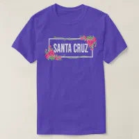 Santa Cruz California Floral Hibiscus Flower T-Shirt