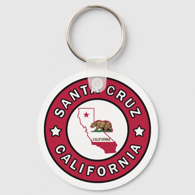 Santa Cruz California Keychain (Front)