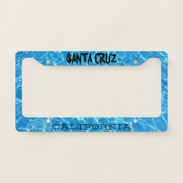 Santa Cruz CALIFORNIA License Plate Frame (Front)
