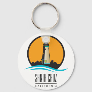 Santa Cruz California Lighthouse Keychain