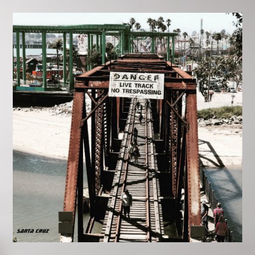 Santa Cruz California lost boys bridge Poster