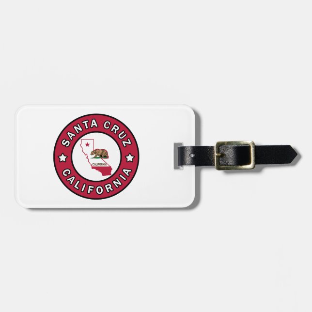 Santa Cruz California Luggage Tag (Front Horizontal)