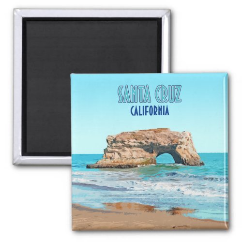 Santa Cruz California Natural Bridges State Beach Magnet