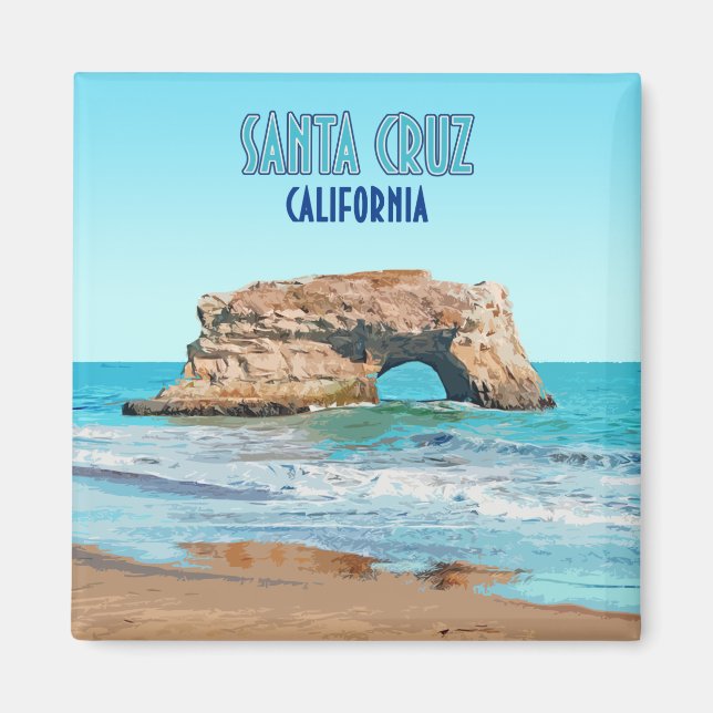 Santa Cruz California Natural Bridges State Beach Magnet (Front)