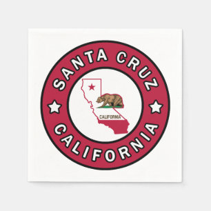 Santa Cruz California Paper Napkins