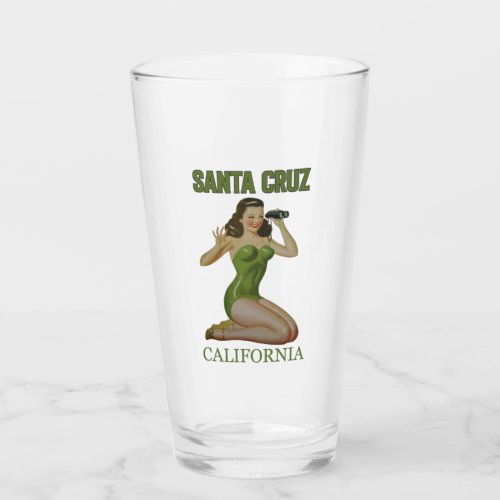Santa Cruz California  _ Pint Glass