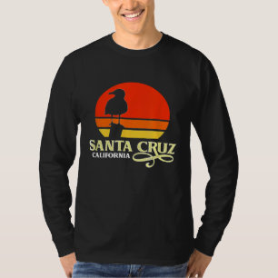Santa Cruz California Retro Seagull Sunset T-Shirt