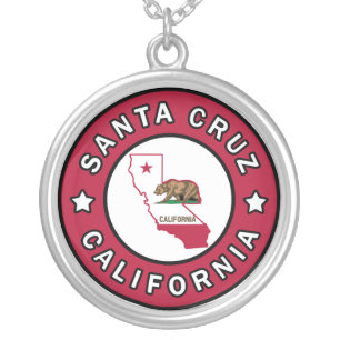 Santa Cruz California Silver Plated Necklace