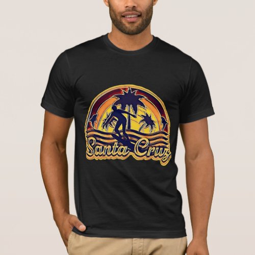 Santa Cruz California Sunset T_Shirt