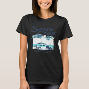 Santa Cruz California Surf Van Surfing Vintage Pre T-Shirt