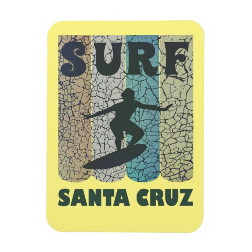 Santa Cruz California Surfing Kitchen Magnet