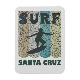 Santa Cruz, California Surfing Kitchen Magnet