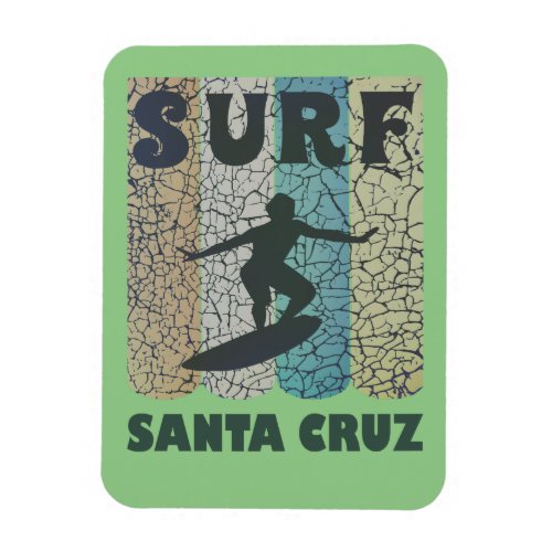 Santa Cruz California Surfing Kitchen Magnet