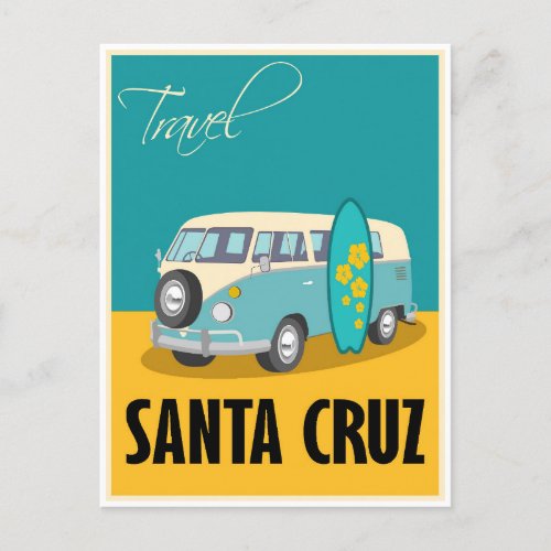 Santa Cruz California Travel  Postcard