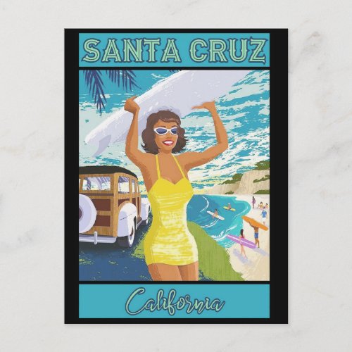 Santa Cruz California Travel  Postcard