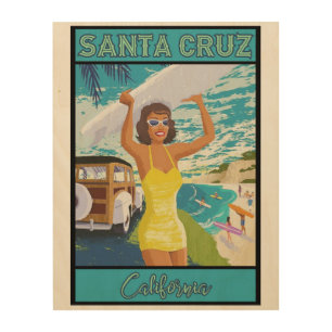 Santa Cruz California Travel Wood Wall Art