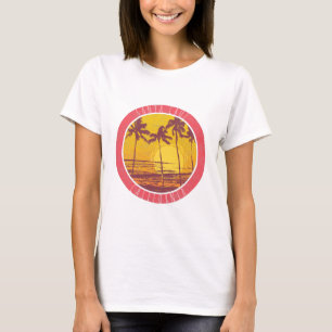Santa Cruz California Vintage Beach Sunrise Surf T-Shirt