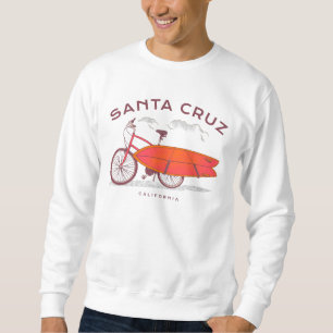 Santa Cruz California Vintage Beach SurfingSurf.pn Sweatshirt